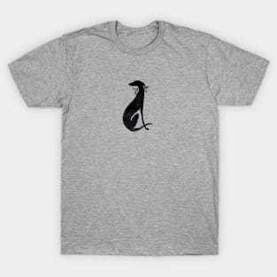 Black sighthound T-Shirt
